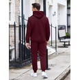 thumbnail image 3 of COOFANDY Men's Tracksuit 2 Piece Hoodie Sweatsuit Sets Casual Athletic Jogging Suits Waffle Plaid Jacquard Outfits, 3 of 10