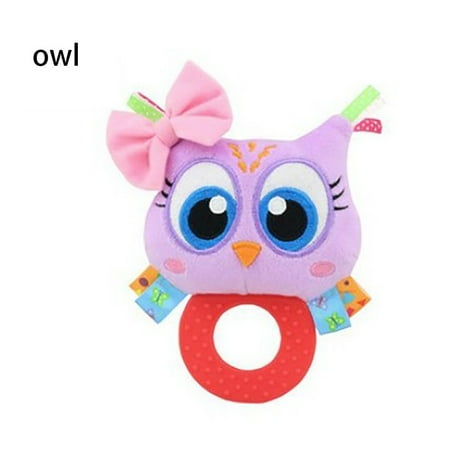 mosunx rattles toy hand bell toddler infant rings interactive cute