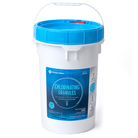 Chlorinating Granules, 3-in-1 Sanitizer Algaecide and Shock for Swimming Pools, 50 lbs