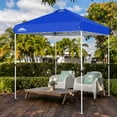 thumbnail image 2 of EAGLE PEAK 6.6 ft x 6.6 ft Pop Up Canopy Tent Instant Outdoor Canopy Easy Set-up Straight Leg Folding Shelter with Wheeled Bag, 2 of 9