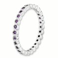 thumbnail image 3 of Bague en Argent Sterling Stackable Expressions Améthyste Taille 7, 3 of 3
