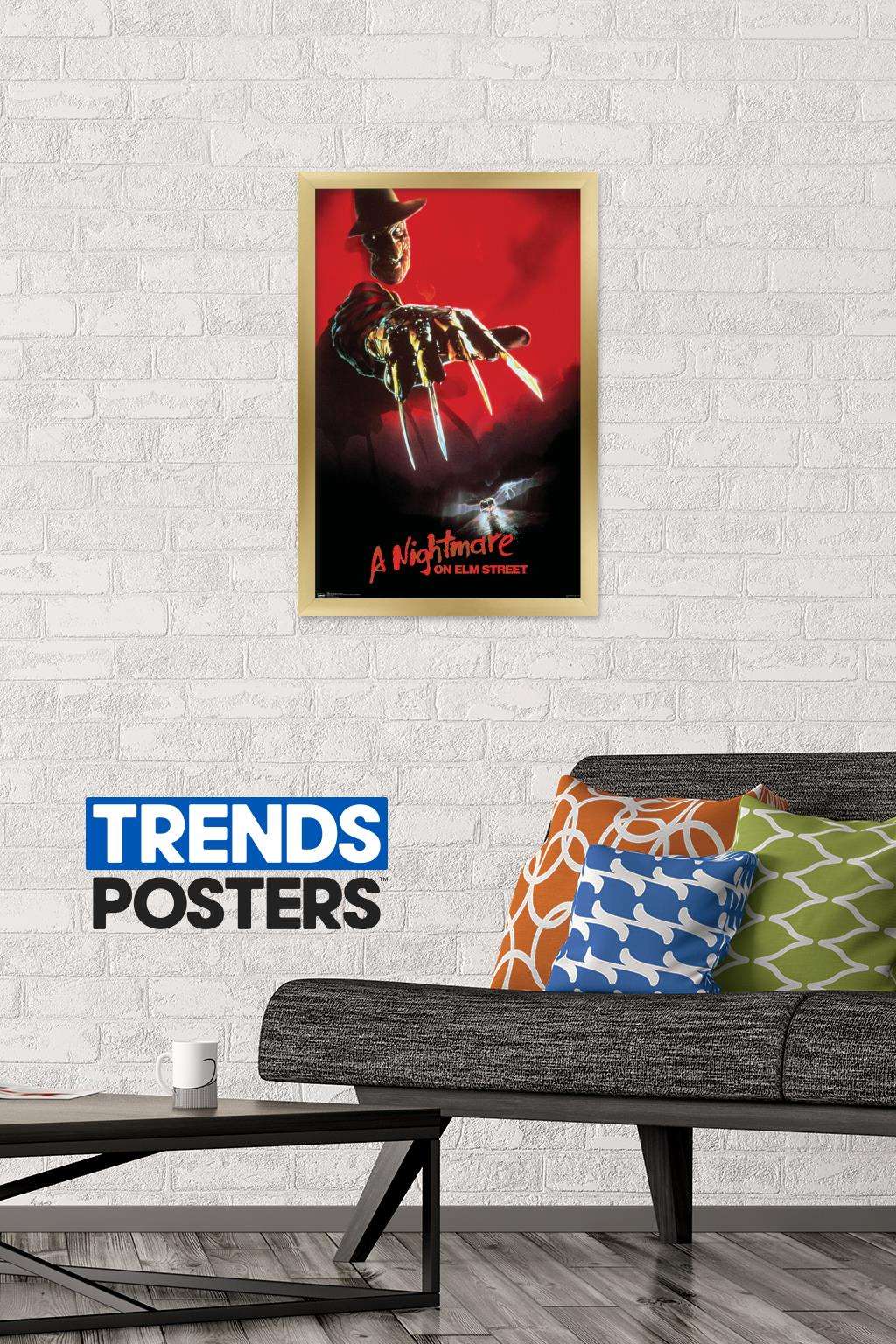A Nightmare On Elm Street - One Sheet Wall Poster, 14.725" x 22.375", Framed