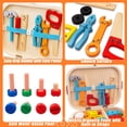 thumbnail image 3 of Juego de herramientas Goodfuns de 56 piezas para niños pequeños con caja de herramientas de madera, 3 of 8