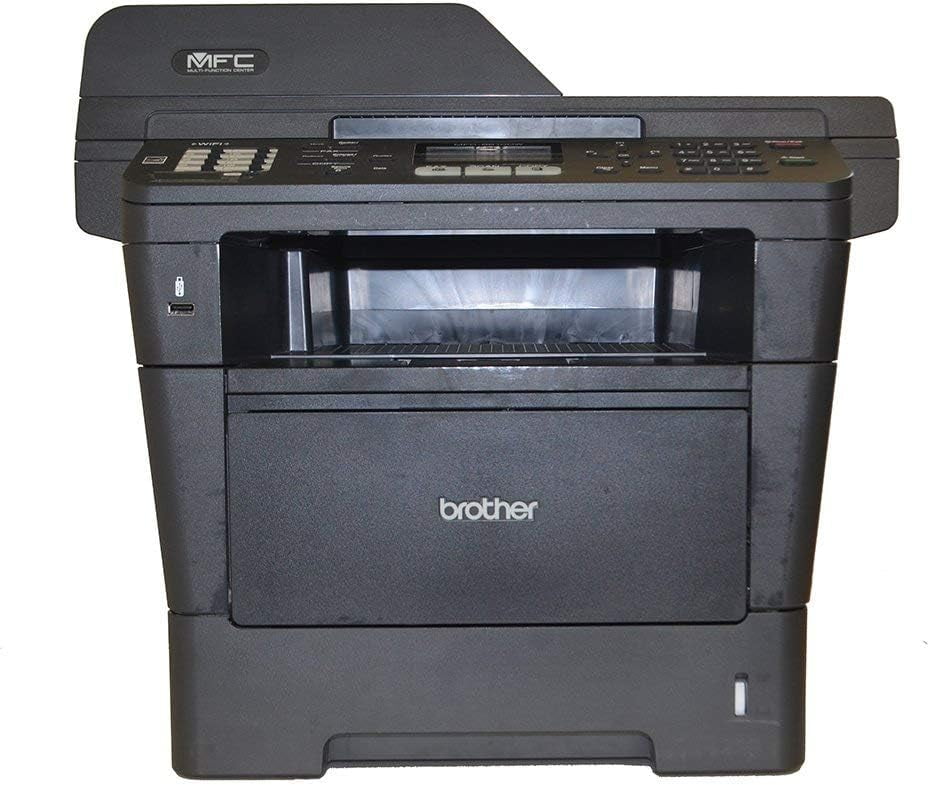 Brother MFC-8810DW Wireless Monochrome Laser Printer – 40 PPM, Print/Scan/Copy/Fax, Advanced Duplex, Wireless Networking