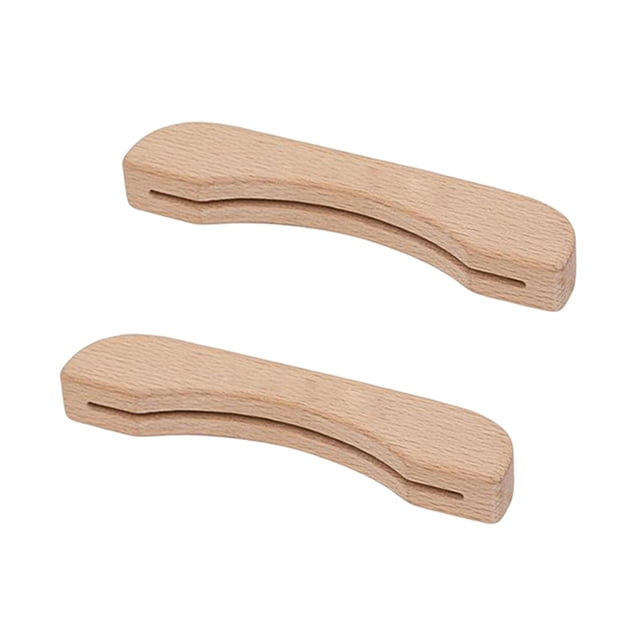2 Uds Asa de Barbacoa de Madera con Asa a Prueba de Escaldaduras Aislada para de DYNWAVEMX Asa de sartén para barbacoa