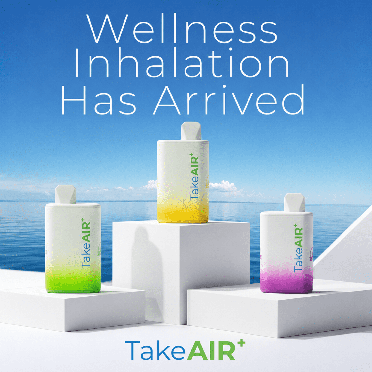 TakeAIR+ Nicotine-Free Diffuser Over 4K Puffs, All Natural, Smokeless Inhaler, Mint