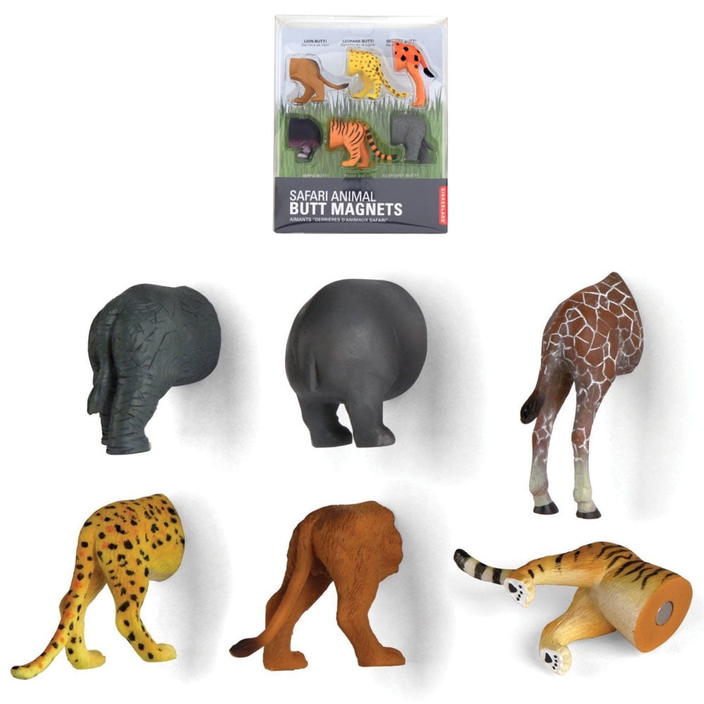 Kikkerland Vinyl Fridge Woodlands Magnets Set of 6 Different Animals MG48 for sale online 