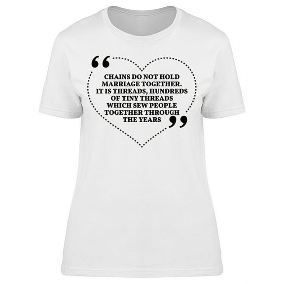 Chains Marriage Together T-Shirt Women -Image by Shutterstock, Female Medium