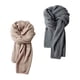 thumbnail image 1 of 2 bufandas de invierno para mujer y hombre, para acampar al aire libre, otoño, cálidas, chales Caqui gris oscuro, 1 of 9