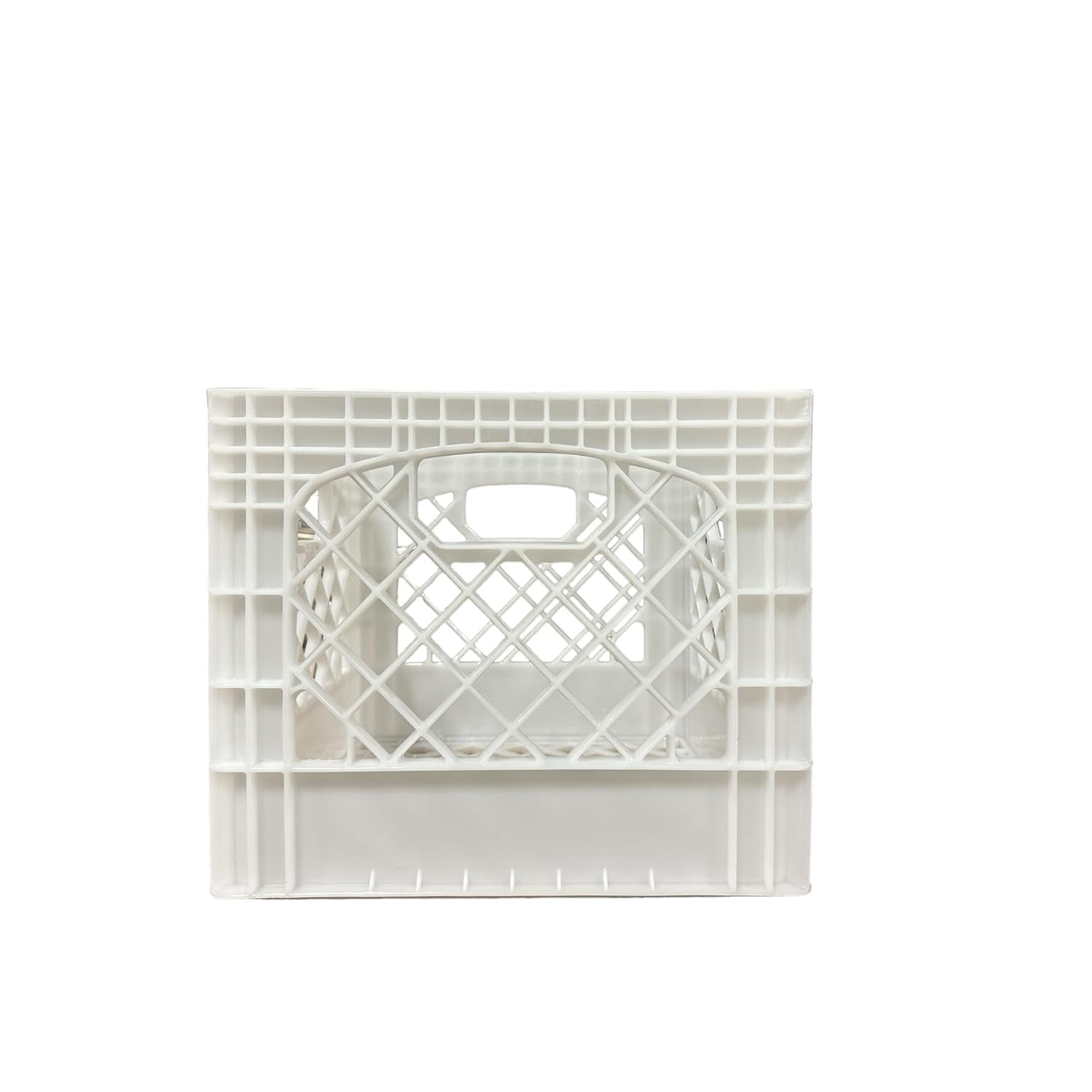 Juggernaut Storage 16QT Heavy-Duty Plastic Square Milk Crate White
