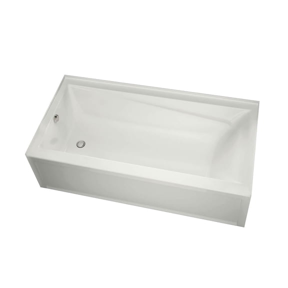 Maax 105519-L-001 Exhibit Ifs 60" Three Wall Alcove Acrylic Soaking Tub - White