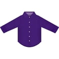 thumbnail image 2 of Creative Knitwear Infant and Toddler Long Sleeve Button Down Dress Shirt- Purple- Sizes 12M - 4T, 2 of 5
