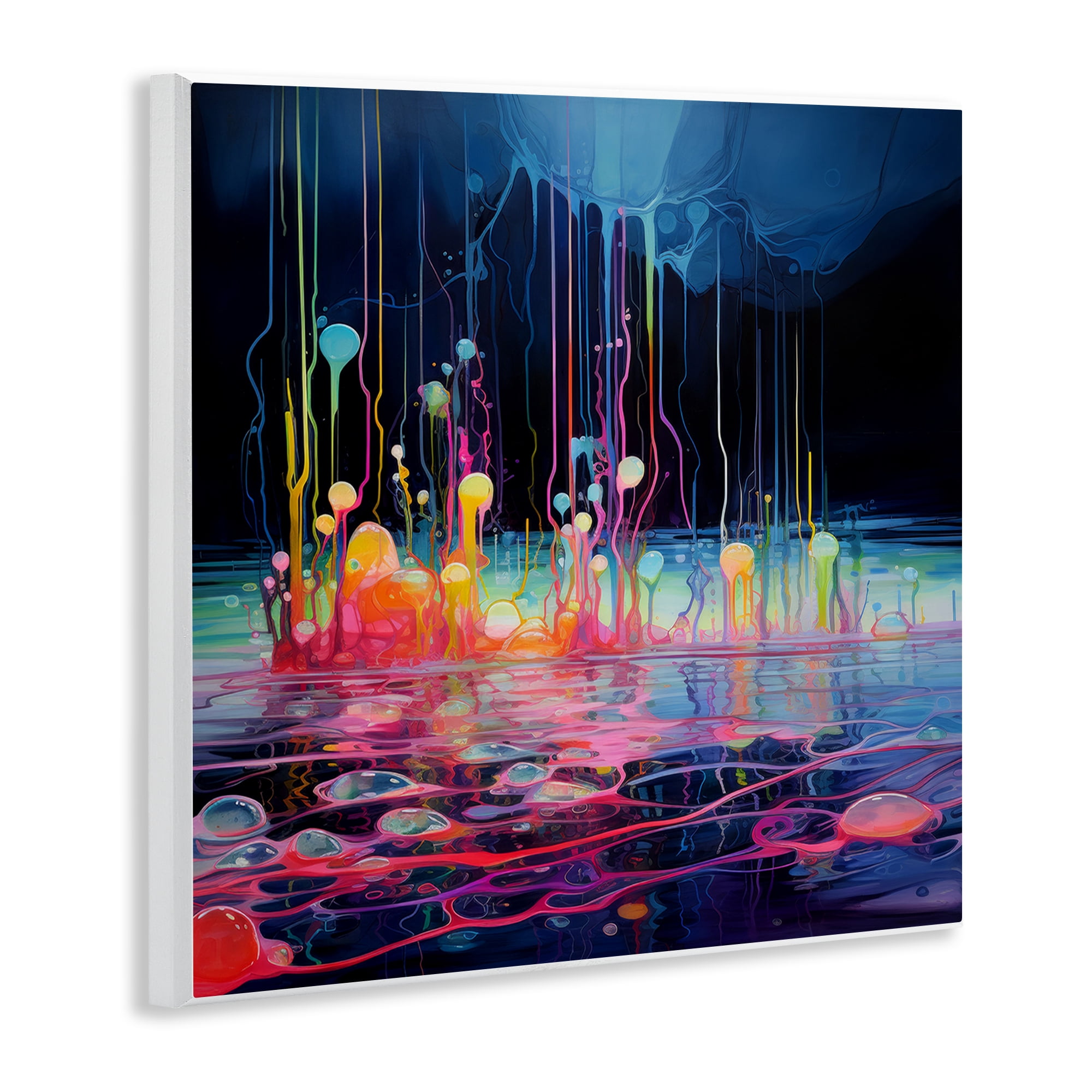 Stupell Industries Abstract Mystic Landscape Abstract Painting Unframed Art Print Wall Art, 12 x 12