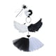 thumbnail image 1 of Disfraces de ángel para niñas, accesorios de cosplay, atuendo para niños, tutú Negro Blanco, 1 of 9