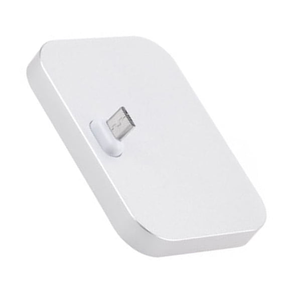 Seitruly Soporte de microcargador de escritorio para teléfono móvil estación de acoplamiento de microcarga para teléfono inteligente Teléfono y Comunicación Plata