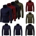 thumbnail image 3 of SUNSIOM Winter Thermal Turtle Neck Skivvy Pullover Stretch Basic Thick T Shirt, 3 of 5