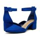 thumbnail image 5 of Zapatos DREAM PAIRS ANNEE Azul Tacones Gruesos de Punta, 5 of 7