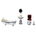 thumbnail image 4 of Juego De Baño De Accesorios De Casa De Muñecas De 10 Piezas Para Decoración De Habitación Zulema Bañera de casa de muñecas, 4 of 8