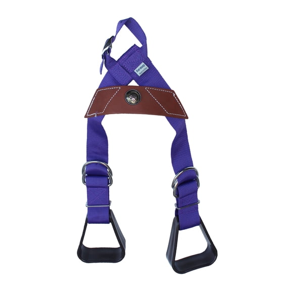 Horse Western Purple Nylon Adjustable Saddle Youth Rider Kids Buddy Stirrups 5159CO624
