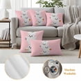 thumbnail image 6 of Halloween Outdoor Waterproof Pillow Covers, Cartoon Cute Ghost Fall Pumpkins Decorative Square Throw Pillowcase Sofa Cushion Sham for Patio/Couch/Chair, 16"x16" 2 Pack, 6 of 8