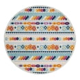 thumbnail image 2 of Unique Loom Aruba Outdoor Collection Area Rug - Savaneta (5' 3" Round Blue/Ivory), 2 of 6