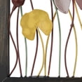 thumbnail image 4 of DecMode Multi Colored Metal Floral Wall Decor with Black Frame (2 Count), 4 of 10