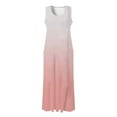 thumbnail image 6 of Cathalem Casual Beach Dresses for Women Summer Dresses for Women Sleeveless Casual Beach Sundresses T Shirt Dress(Pink,XXL), 6 of 6