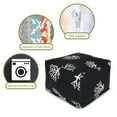 thumbnail image 6 of Majestic Home Goods Ottoman Pouf Coral Black, 6 of 6