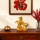 thumbnail image 1 of Adorno de caballo Feng Shui para el año del caballo, escultura decorativa , estatua de caballo para escritorio, habitación de invitados Oro, 1 of 8