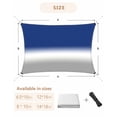 thumbnail image 6 of Sun Shade Sail 12x16Ft Gradient Color Navy to Greyish White Uv Block Sunshade Canopy Outdoor Shade Cover Rectangle Shade Cloth For Patio Garden Yard Deck Pergola, 6 of 6