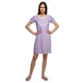 thumbnail image 2 of Moomaya Womens Button Placket Nursing Nightwear Printed Nightdress For Ladies, 2 of 6
