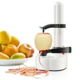 thumbnail image 3 of TOPCHANCES Electric Peeler Automatic Rotating Apple Peeler Potato Peeling Multifunction Stainless Steel Fruit and Vegetable Electric Peeler Machine (White), 3 of 7
