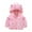 C Pink, variant on Godderr 6M-6Y Boys Girls Ears Hooded Top,Fall Winter Coats Jacket,Long Sleeve Zipper Hoodie Cotton Coats Jacket for Kids Toddler