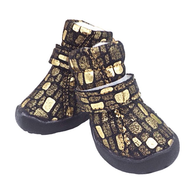Billuyoard Zapatos para mascotas, botas deportivas de costura, tejido de gamuza transpirable, calzado para mascotas, rojo, 1 yarda Ropa para mascotas negro uno Billuyoard PT000056-06