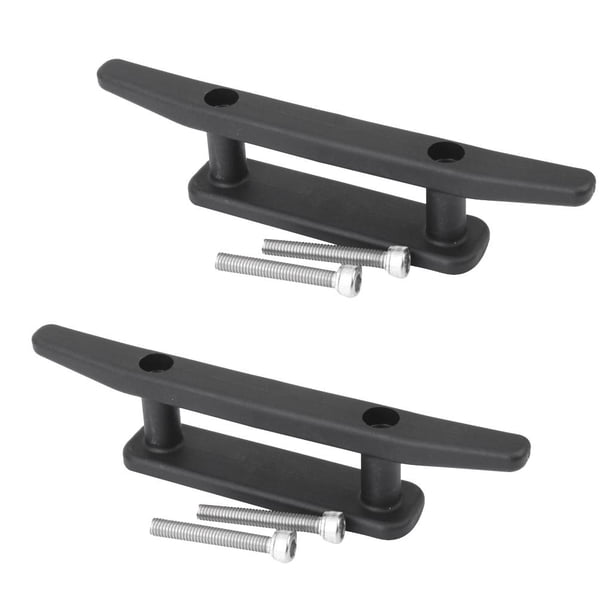 Paquete de 2 Piezas 163 Mm de Nailon Negro Resistente a Los Ultravioleta para Canoa, Bote, Bote, Tacos para Bote Macarena Botes para botes
