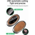 thumbnail image 5 of Key Fob Cover Compatible with Hyundai Kona 2025 2026 Ioniq 9 Grandeur GN7 Elantra Sonata Santa fe Tucson Hybrid Santa Cruz Palisade Solid Metal Car Key Shell, Brown,Black, 5 of 8