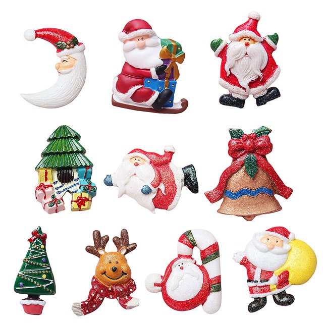 Pegatinas magnéticas, imanes de coche de reno de Papá Noel para refrigerador de coche de Navidad