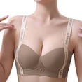thumbnail image 2 of Fgnfyis Soutien-gorge Sans Armatures pour Femmes, Rassemblement et Révélation, Dos Magnifique, Soutien-Gorge pour Femmes, Café S, 2 of 6