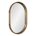 thumbnail image 1 of Kate and Laurel Hutton Transitional Capsule Wall Mirror, 24 x 36, Rustic Brown, Decorative Bohemian Mirror for Wall, 1 of 8