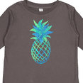 thumbnail image 4 of Inktastic Blue and Green Pineapple Boys or Girls Long Sleeve Toddler T-Shirt, 4 of 5