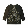 thumbnail image 2 of SuTry Kids Christmas Shirts 3/4 Length Sleeve Hoodless Tops Funny Christmas Print Crew Neck Holiday Tops Pullover for Children 3-12 Years(Multicolor#3,7 Years), 2 of 7