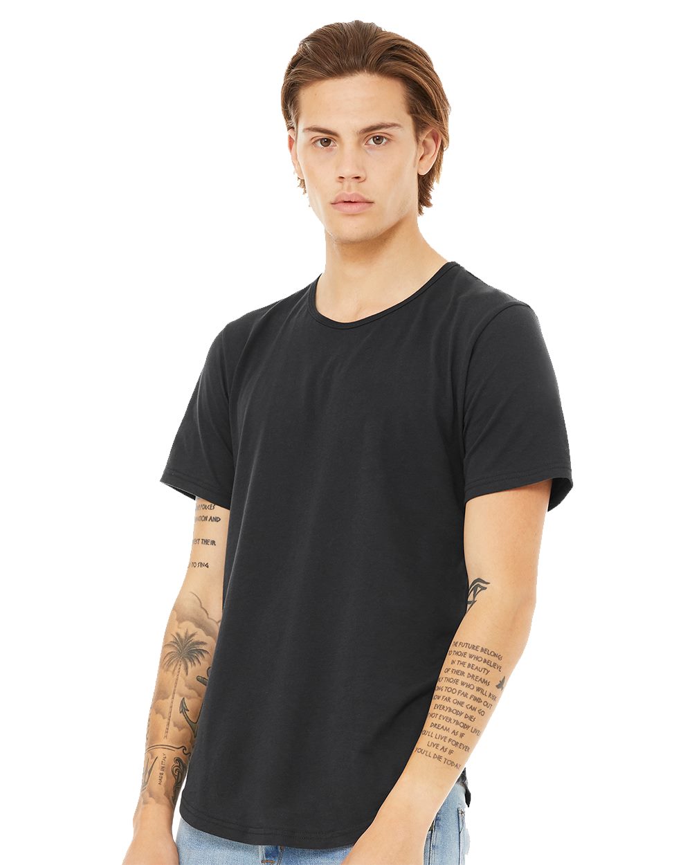 BELLA + CANVAS Jersey Curved Hem Tee - image 2 of 3