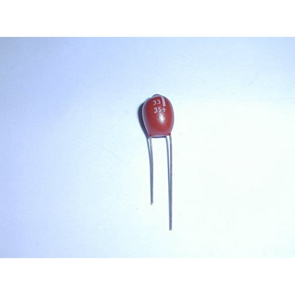 DT035M33 33uf 35V 20% Radial Lead Dipped Tantalum Capacitor (1 piece) - DT035M33