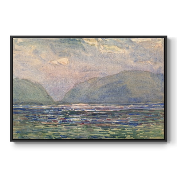 Vintage Landscape-CXXXVI By Wexford Home Framed in Black Wood Gallery Wrapped Canvas 17 in. x 25 in.