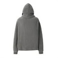 thumbnail image 4 of Fleece Hoodies for Men Cowl Neck Sweatshirts Hood with neck Casual Pullover Fall Winter,Grey,M, 4 of 4