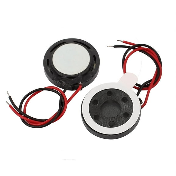 2pcs 15mm Dia 8 Ohm 1W 2-Wire Mini Audio Mediant Magnetic Speaker for Tablet PC