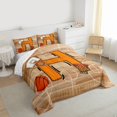 thumbnail image 3 of Homewish Boys Sport Basketball Queen Comforter Set, Initial H Letter Bedding Sets, Chic Stripes Abstract Reversible Bedding Comforter Set, Ultra Soft Bedroom Decor, 3 Pieces, 3 of 8