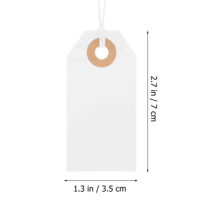 100 pcs Custom Hang Tags,Personalized Your Logo and Text Price Tags Jewelry  Hang Tags Labels (2x3.5 inch)