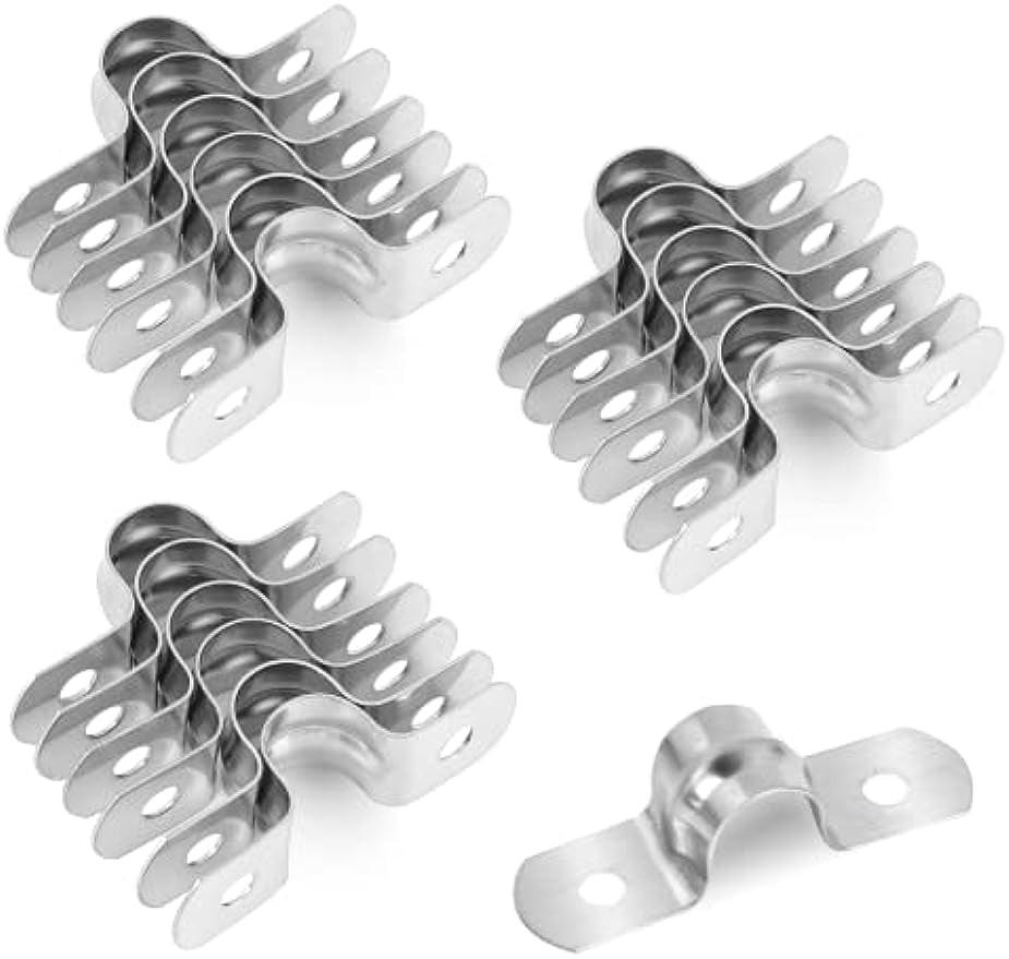 M12 Pipe Clamps Rigid Pipe Strap, 1/2 inch Pipe Clamp Tools Stainless