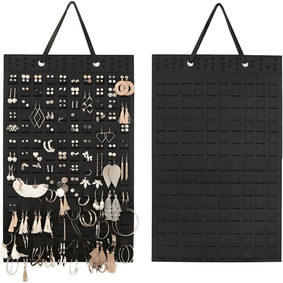 XIBUFE Earring Organizer Hanging Earring Holder, Holds Up To 330 Pairs, Soft Felt Wall Mount Earring Display Holder Stud Earrings Organizer for Women Girls